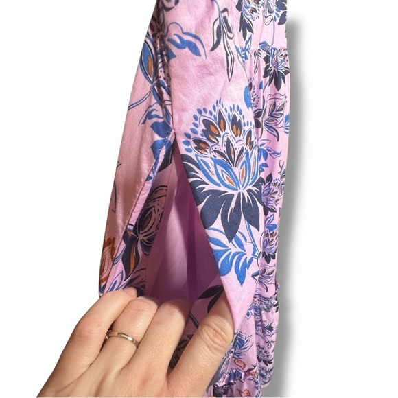 J. Crew Factory Square Neck Smocked Floral Dress Size 8 - Picture 8 of 16